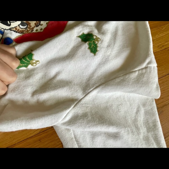 90s Vintage Teddy Bear Holiday Sweater - Picture 6 of 11